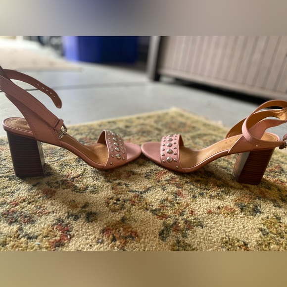 Coach Pink Paige Studded Sandal Heel size 7 - NWOT - Picture 6 of 15